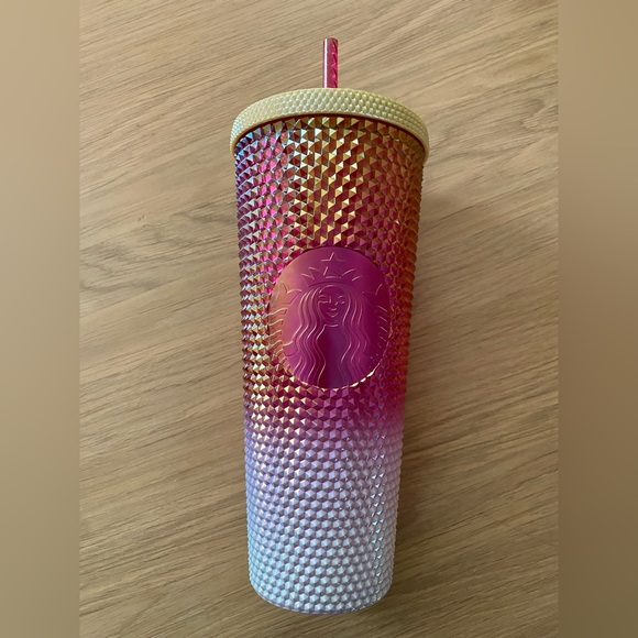 Starbucks Studded Venti Tumbler Cup Unicorn Dragon Fruit Ombre - Picture 1 of 5